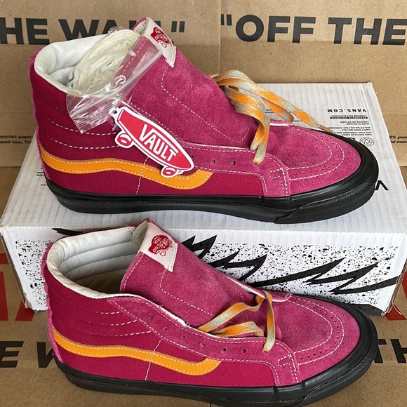 Vans Og Sk8-Hi Lx Heiry Suede Cerise/Apricot WMNS - Picture 2 of 16